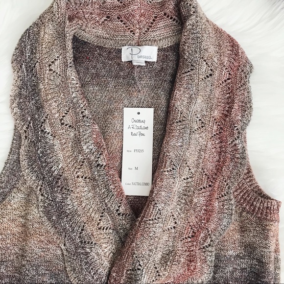 NWT Ponsesa Sweater Vest - Picture 2 of 3